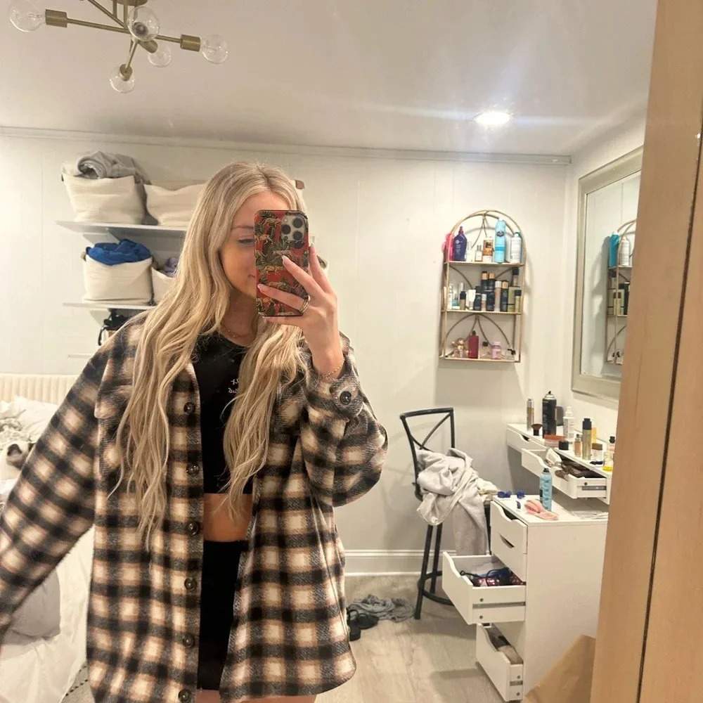 vintage flannel jacket L - Picture 5 of 11